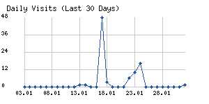 Daily visits chart